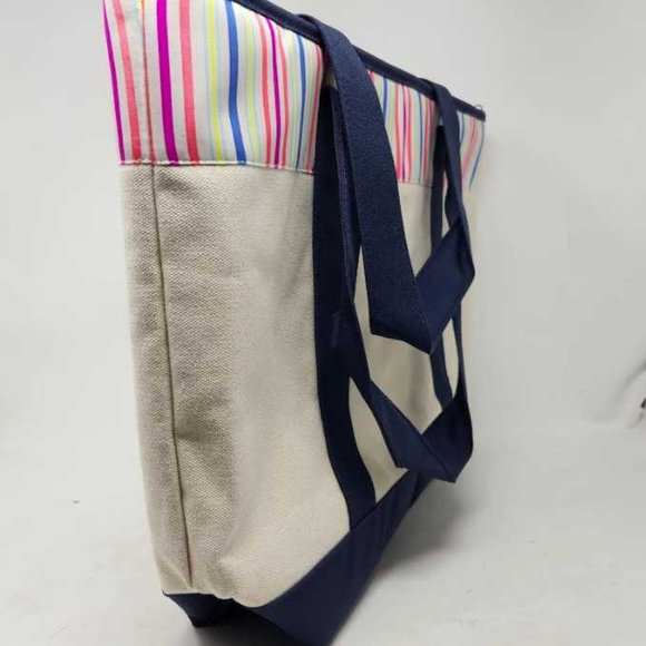 NEW VINEYARD VINES GUAVA STRIPE COOLER TOTE BAG - Picture 5 of 7